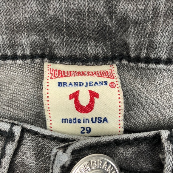 True Religion Billy Big T Gray Jeans, Size 29 - Picture 3 of 6